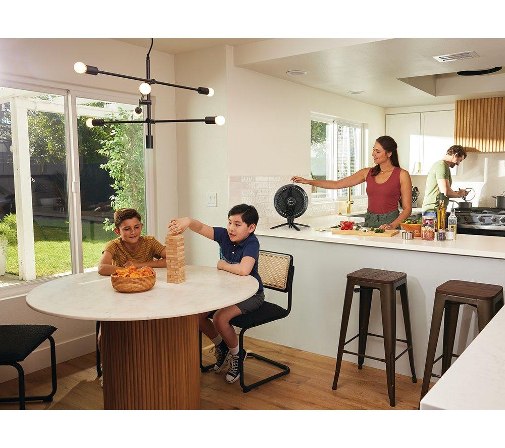 SHARK FlexBreeze FA220UK Portable 11.3" Hybrid Pedestal Fan - Charcoal Black image number 11 of 18