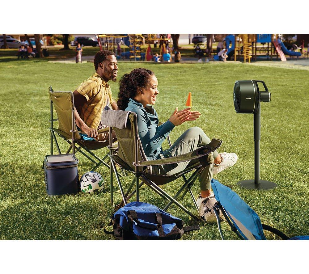 SHARK FlexBreeze FA220UK Portable 11.3" Hybrid Pedestal Fan - Charcoal Black image number 15 of 18