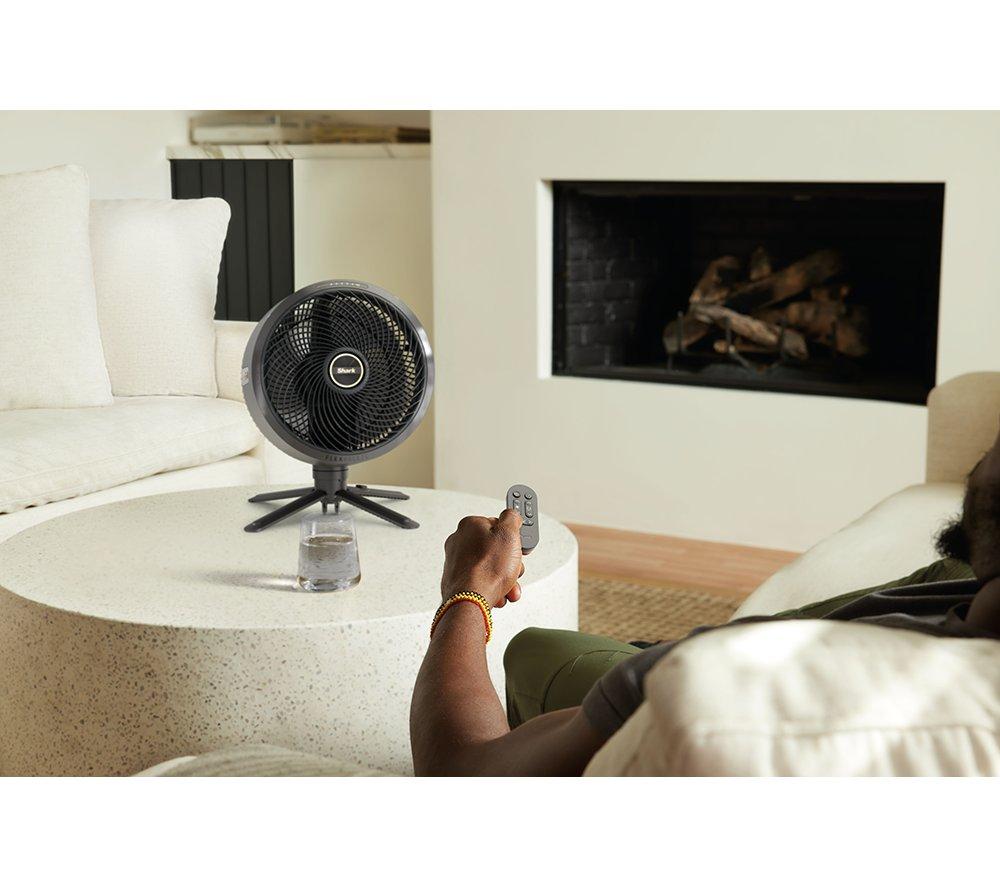 SHARK FlexBreeze FA220UK Portable 11.3" Hybrid Pedestal Fan - Charcoal Black image number 18 of 18