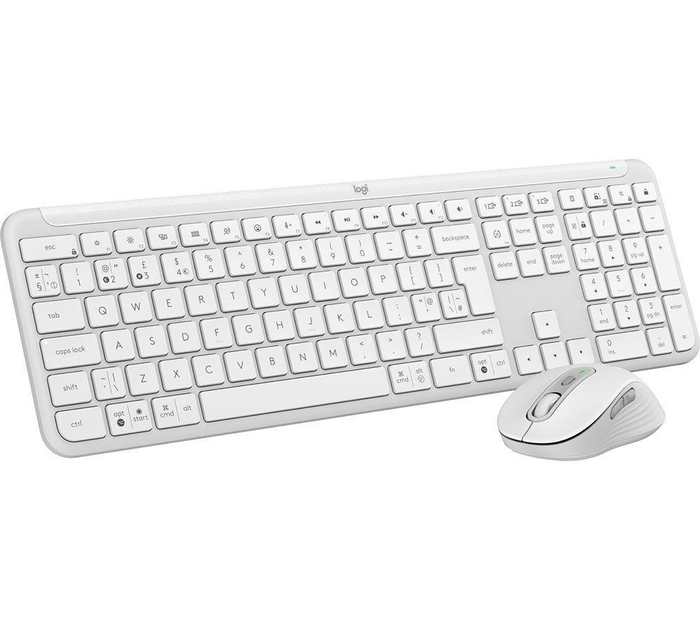 LOGITECH MK950 Wireless Keyboard & Mouse Set - White