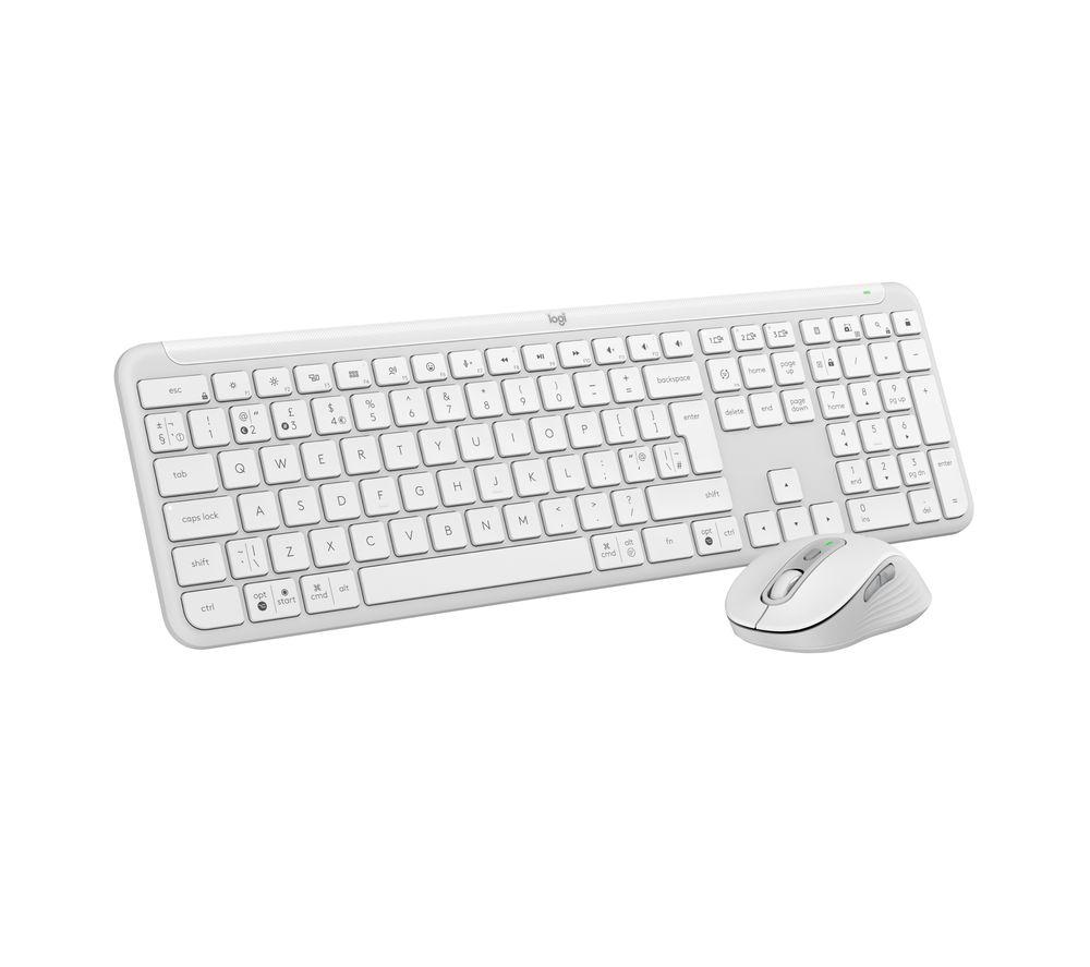 LOGITECH MK950 Wireless Keyboard & Mouse Set - White