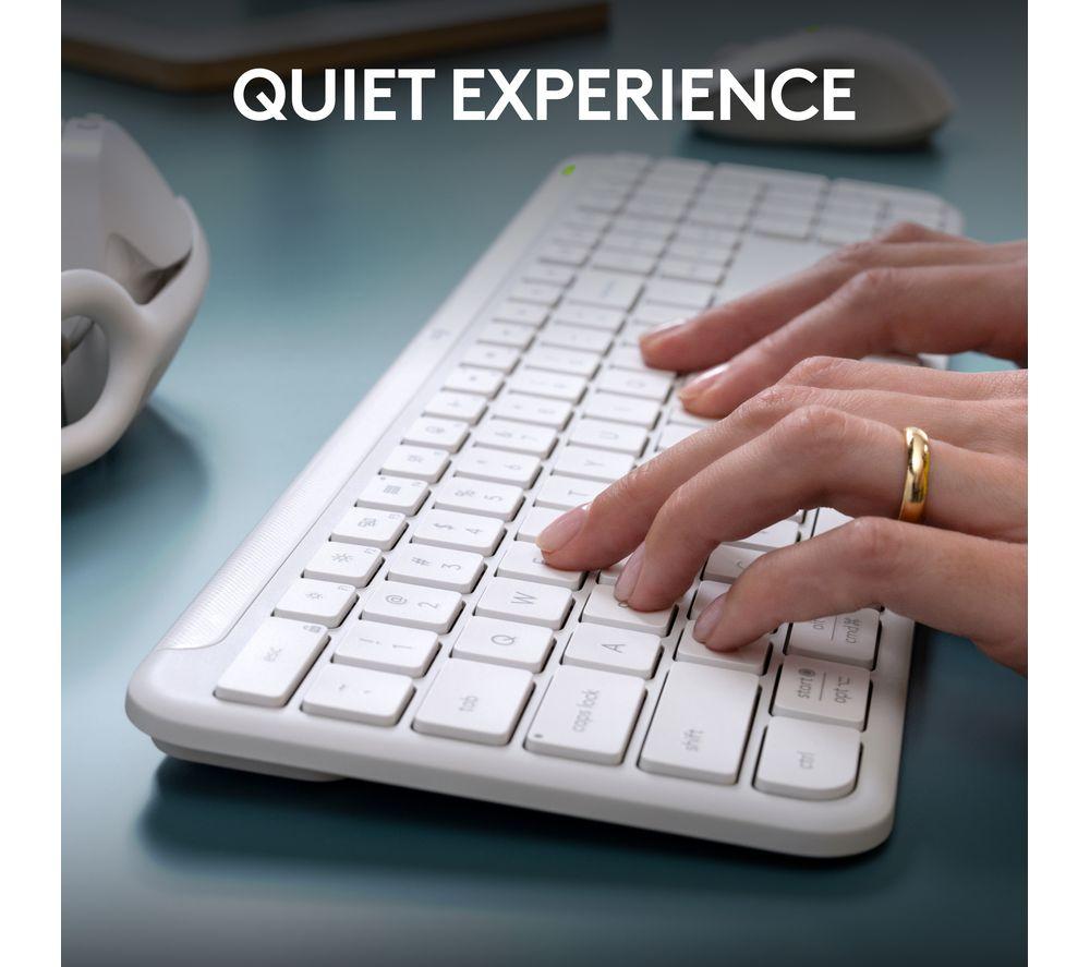 LOGITECH Signature Slim MK950 Wireless Keyboard & Mouse Set - White image number 6 of 12