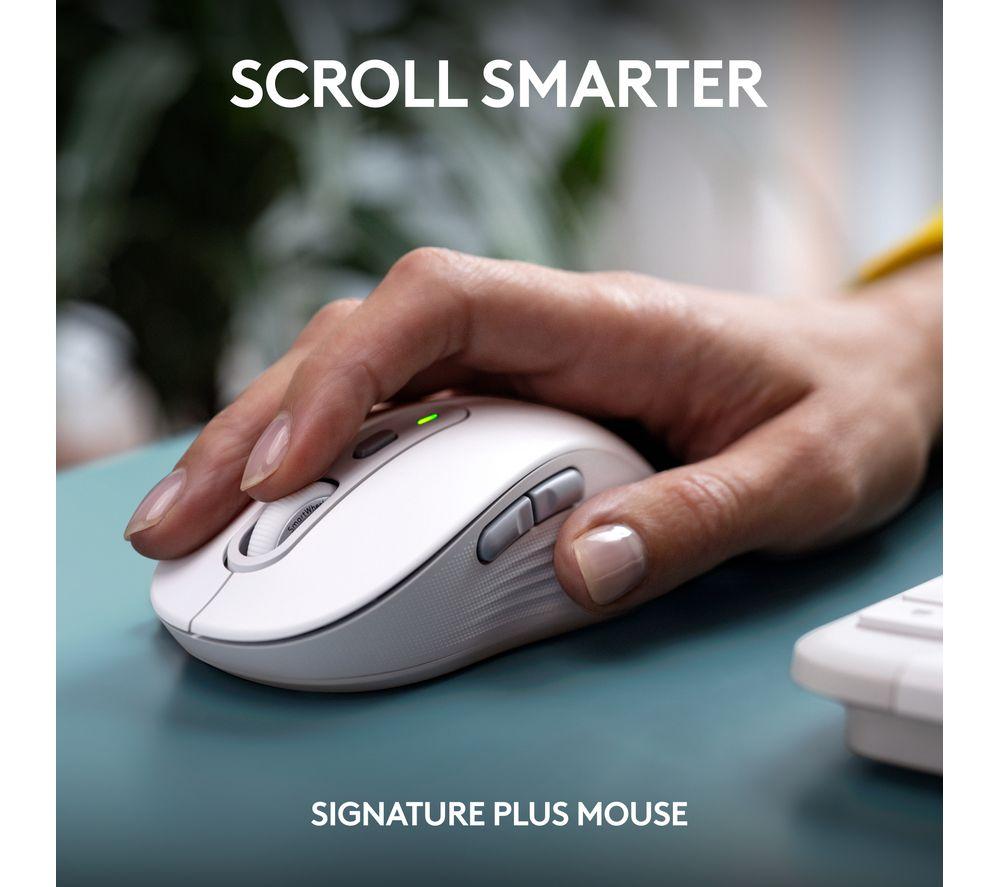 LOGITECH Signature Slim MK950 Wireless Keyboard & Mouse Set - White image number 8 of 12