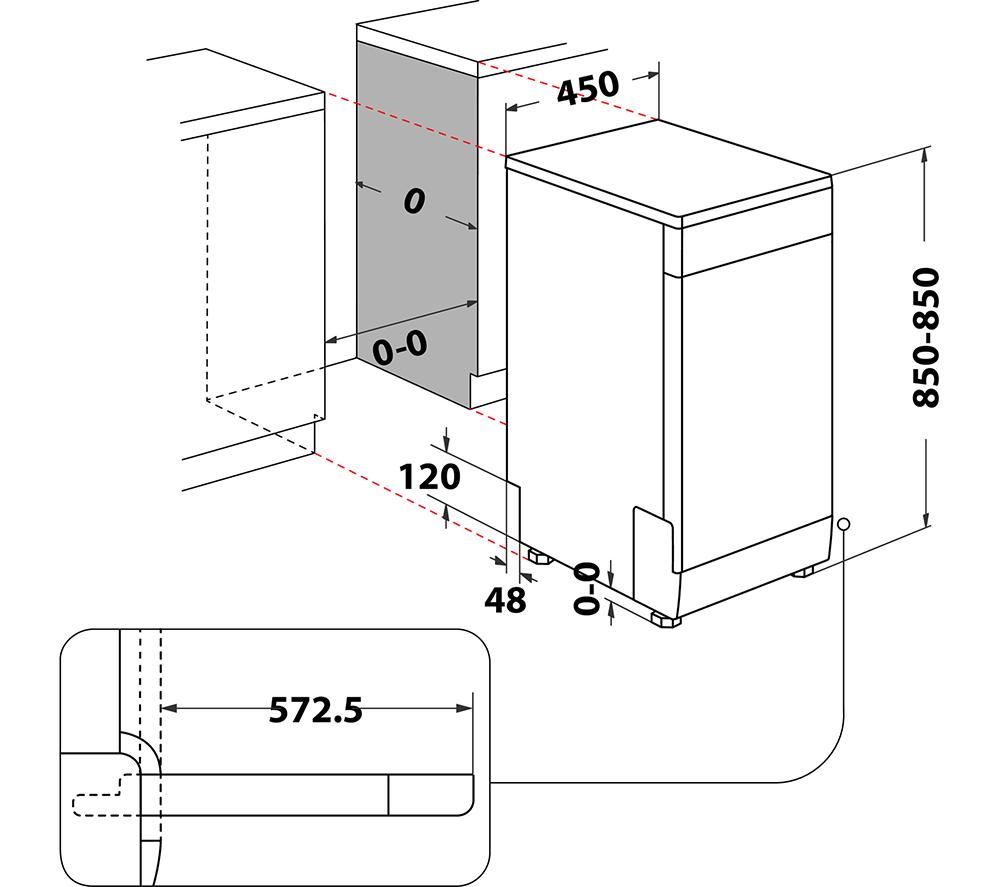 HOTPOINT H3B L626 X UK Full-size Semi-integrated Dishwasher image number 14 of 14