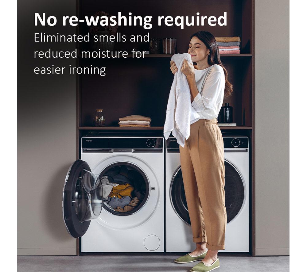 HAIER X Series 11 HW110-BD14397U1 WiFi-enabled 11 kg 1400 Spin Washing Machine - White image number 5 of 17