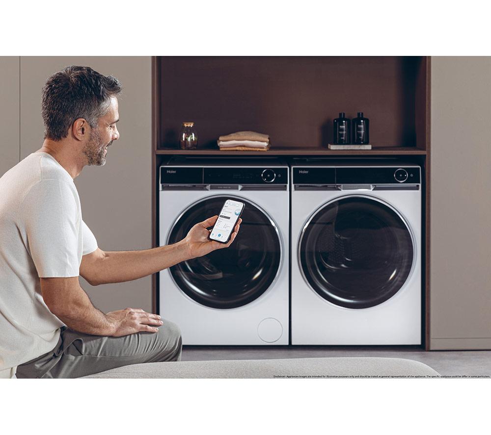 HAIER X Series 11 HW110-BD14397U1 WiFi-enabled 11 kg 1400 Spin Washing Machine - White image number 10 of 17