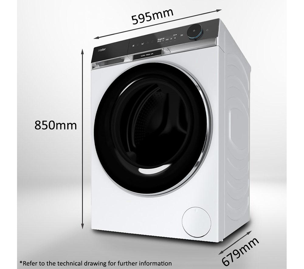 HAIER X Series 11 HW110-BD14397U1 WiFi-enabled 11 kg 1400 Spin Washing Machine - White image number 15 of 17