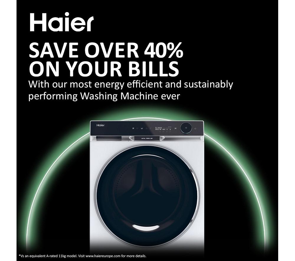 HAIER X Series 11 HW110-BD14397U1 WiFi-enabled 11 kg 1400 Spin Washing Machine - White image number 16 of 17