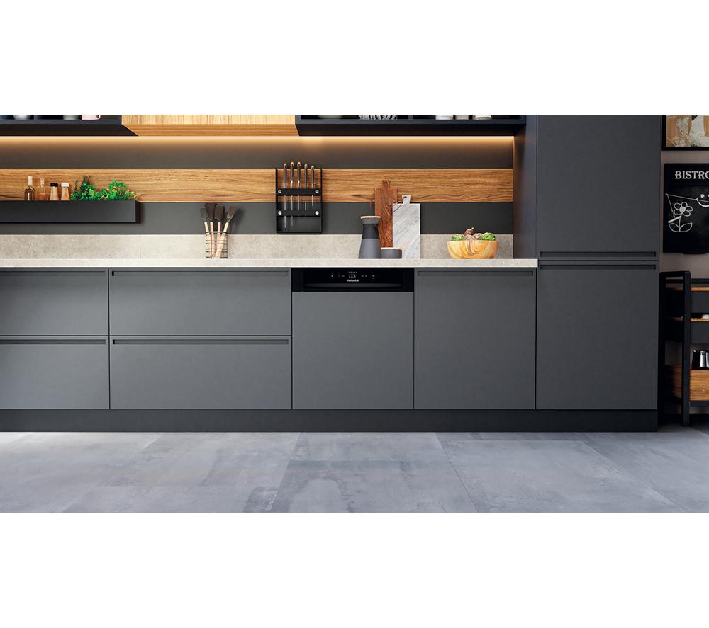 HOTPOINT H3B L626 B UK Full-size Semi-Integrated Dishwasher image number 10 of 13
