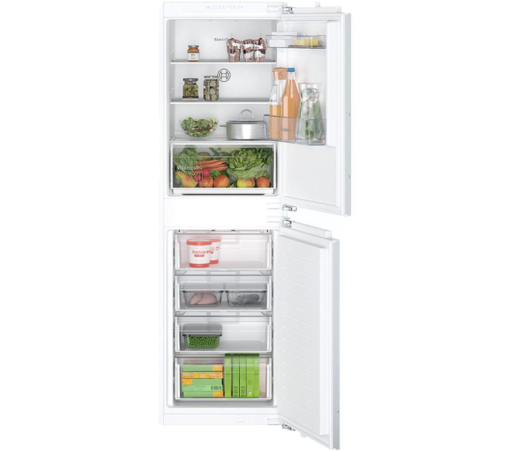 BOSCH Series 2 KIN85NFE0G Integrated 50/50 Fridge Freezer – Fixed Hinge, White