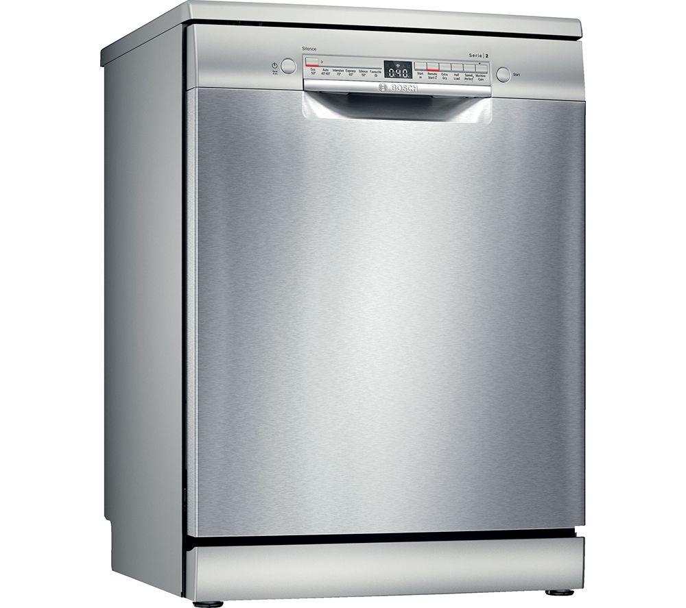 BOSCH Series 2 SMS2HVI67G Full-size WiFi-enabled Dishwasher - Stainless steel, Stainless Steel
