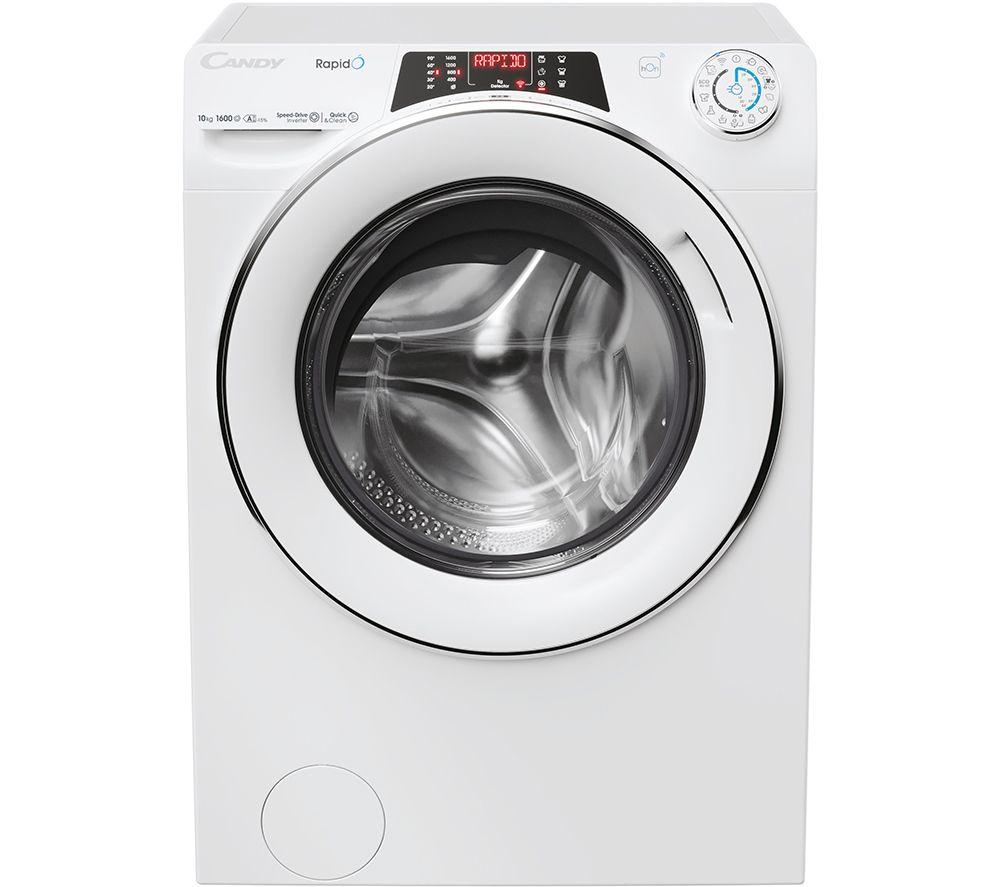 Candy RapidO RO16106DWMC7-80 WiFi-enabled 10 kg 1600 Spin Washing Machine - White, White