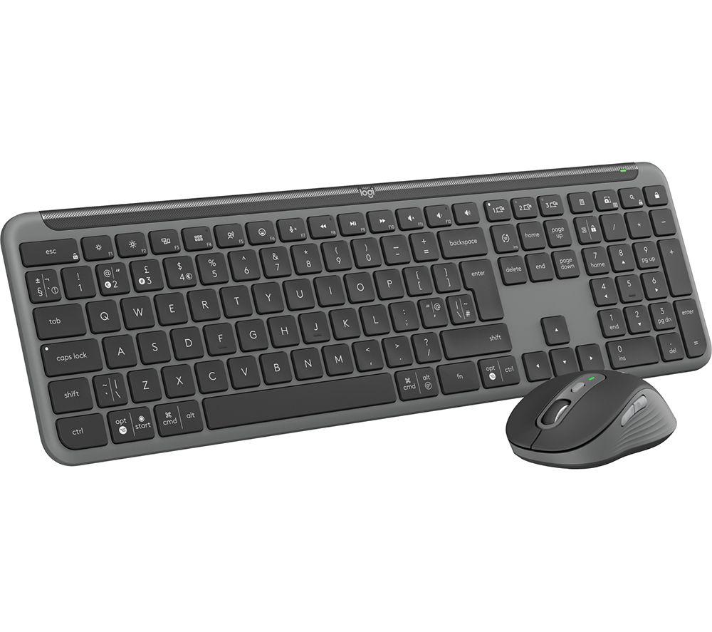LOGITECH Signature Slim MK950 Wireless Keyboard & Mouse Set - Graphite