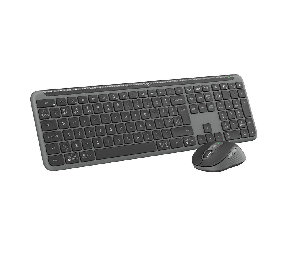 LOGITECH Signature Slim MK950 Wireless Keyboard & Mouse Set - Graphite