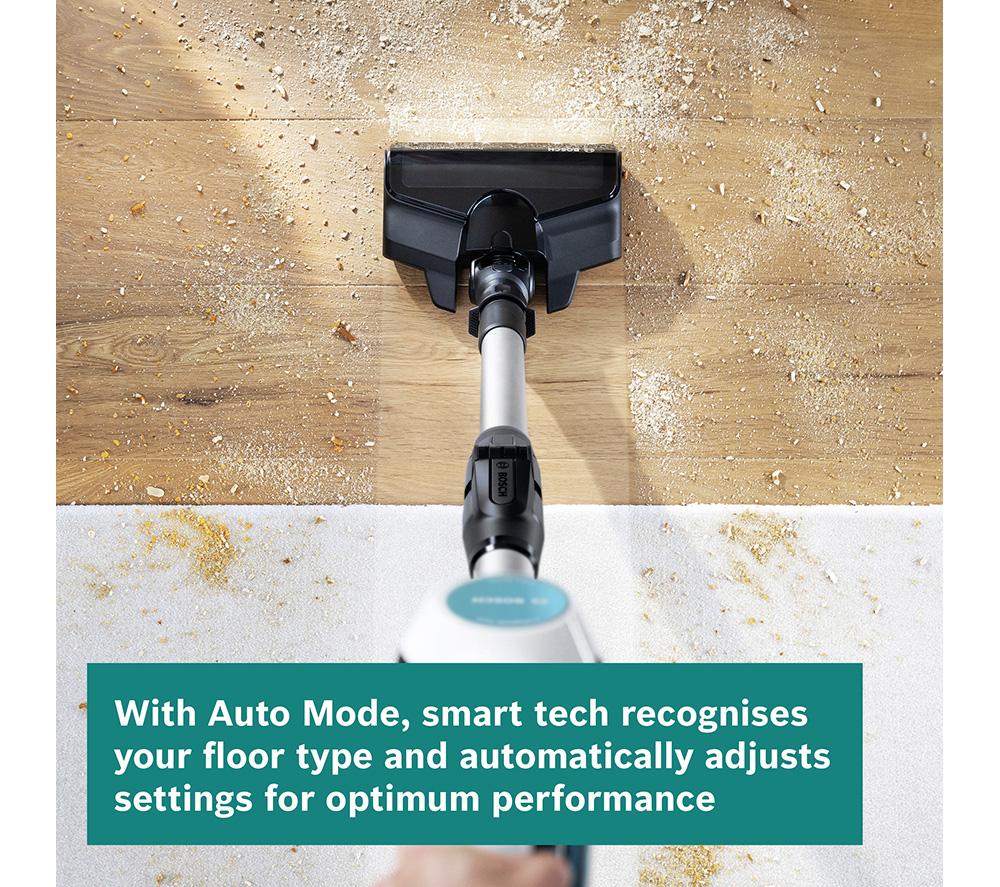 BOSCH Unlimited 7 Aqua BCS71HYGGB 2-in-1 Cordless Vacuum Cleaner - White & Turquoise image number 4 of 11