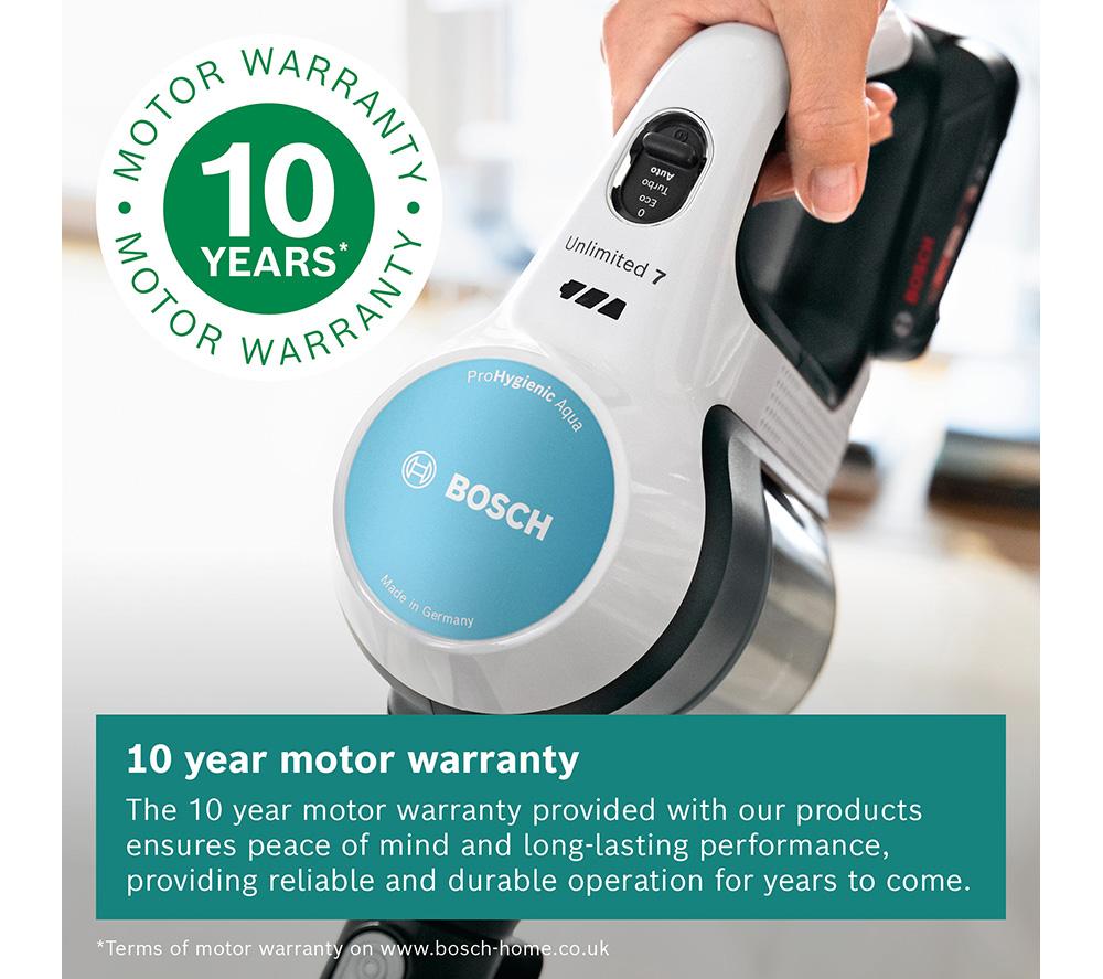 BOSCH Unlimited 7 Aqua BCS71HYGGB 2-in-1 Cordless Vacuum Cleaner - White & Turquoise image number 10 of 11