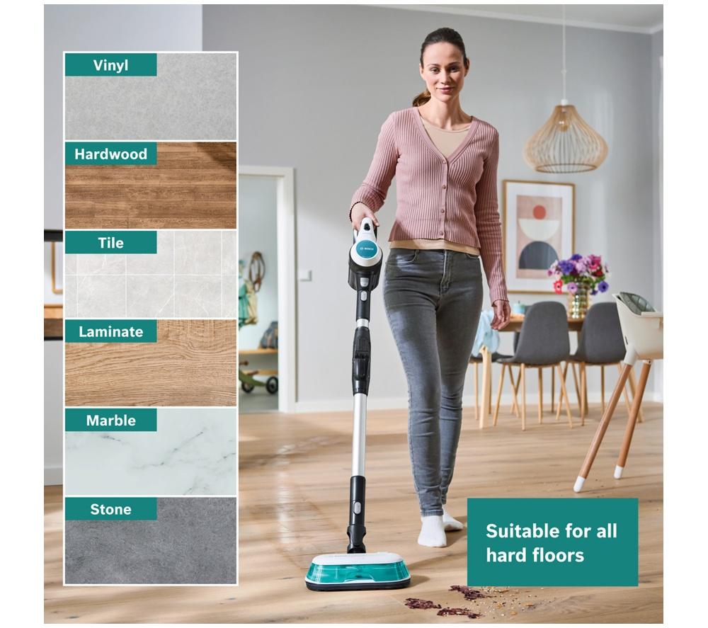 BOSCH Unlimited 7 Aqua BCS71HYGGB 2-in-1 Cordless Vacuum Cleaner - White & Turquoise image number 11 of 11