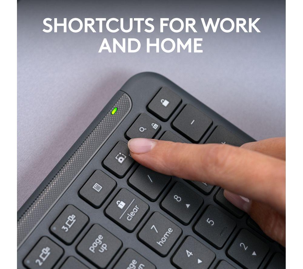 LOGITECH Signature Slim K950 Wireless Keyboard - Graphite image number 8 of 10