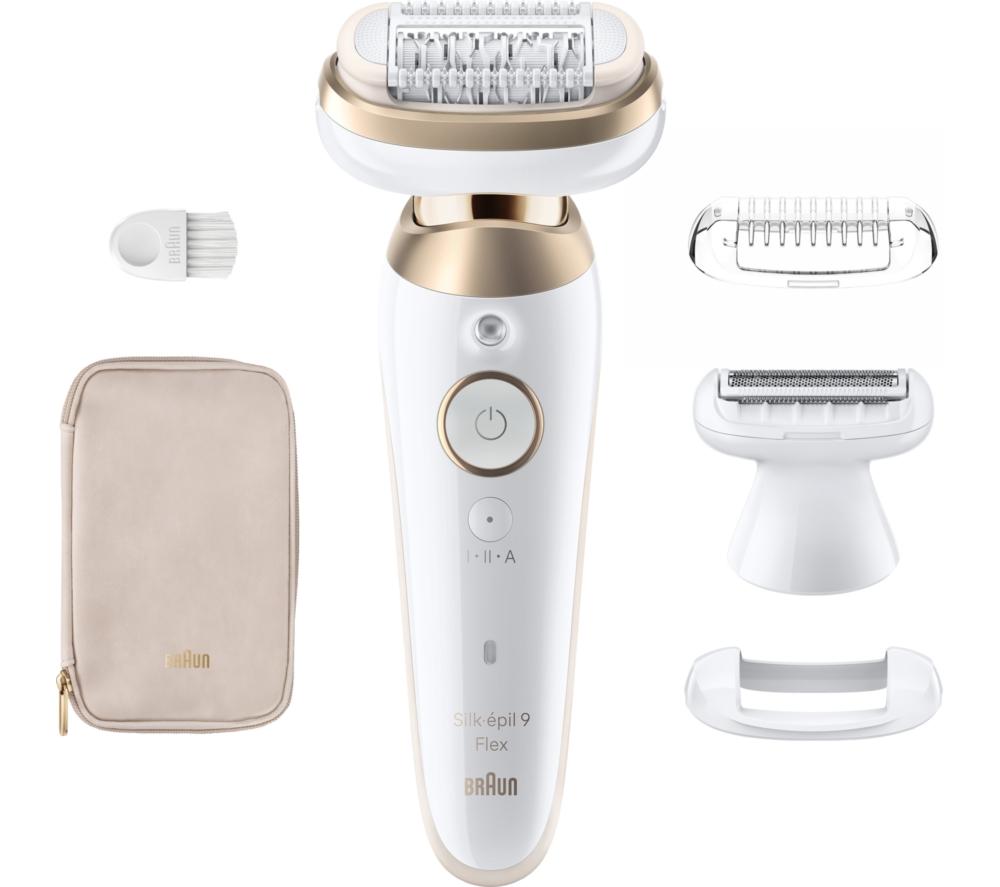 BRAUN Silk-&eacute;pil 9 Flex 9 3D SE9-041 Wet & Dry Epilator - Gold image number 7 of 8