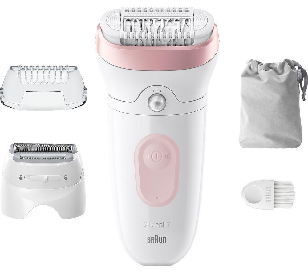 Image of Braun Silk-épil 7 SE7-030 Wet & Dry Epilator - Flamingo, Pink