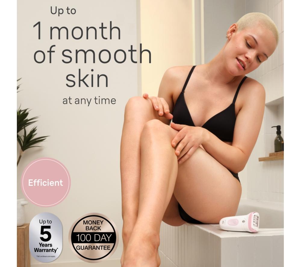BRAUN Silk-&eacute;pil 7 SE7-030 Wet & Dry Epilator - Flamingo image number 2 of 8