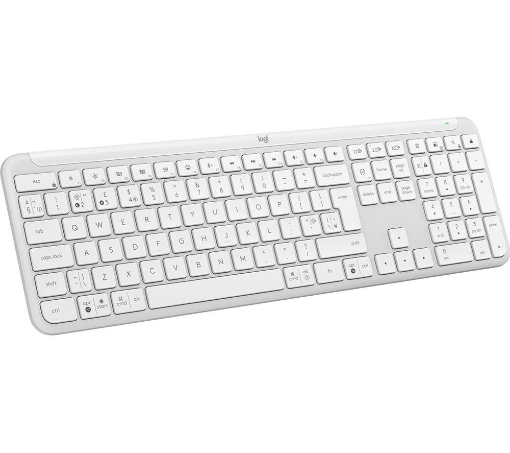 LOGITECH Signature Slim K950 Wireless Keyboard - White, White
