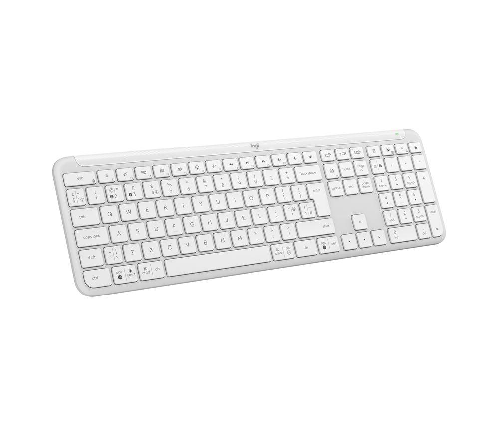 LOGITECH Signature Slim K650 Wireless Keyboard - White, White