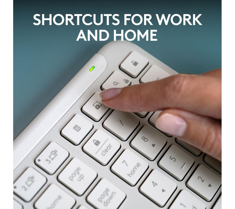 Buy LOGITECH Signature Slim K950 Wireless Keyboard - White | Currys