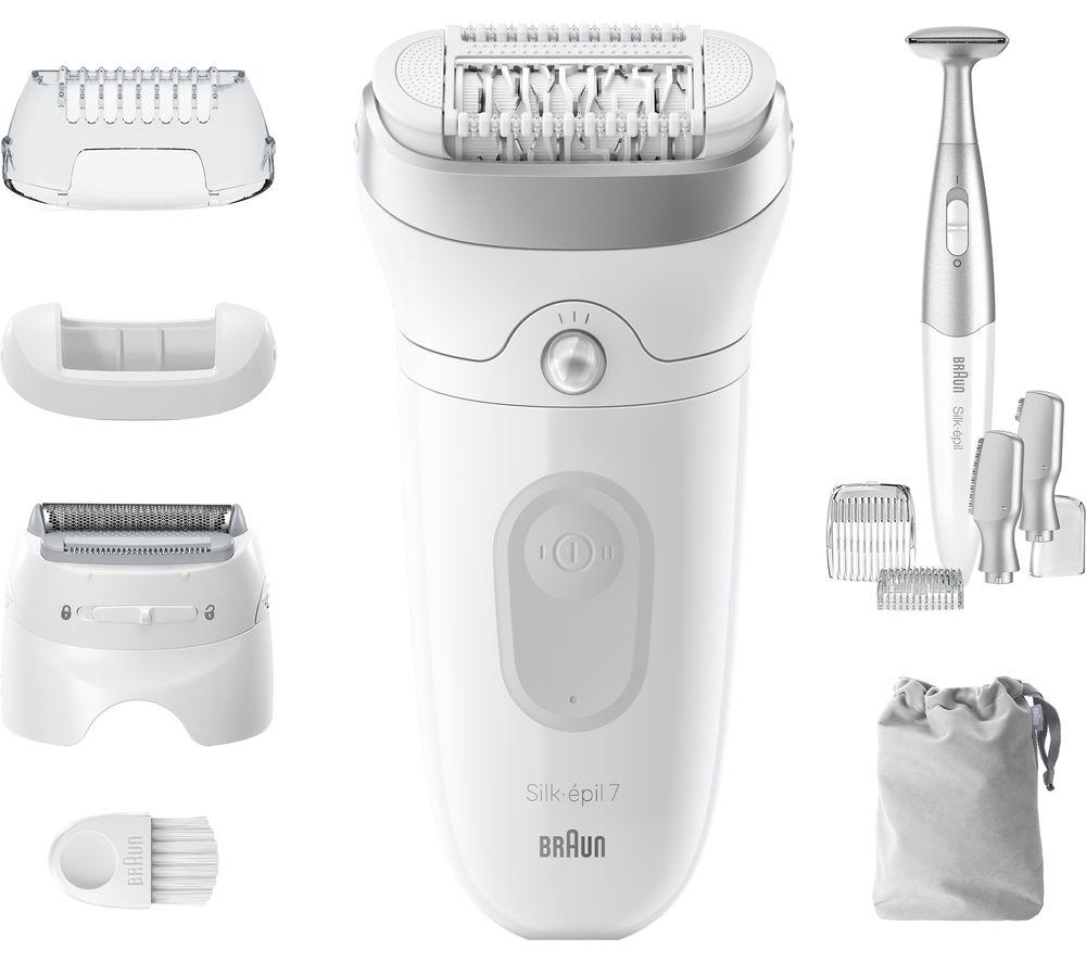 Image of Braun Silk-épil 7 SE7-241 Wet & Dry Epilator - Grey, Silver/Grey