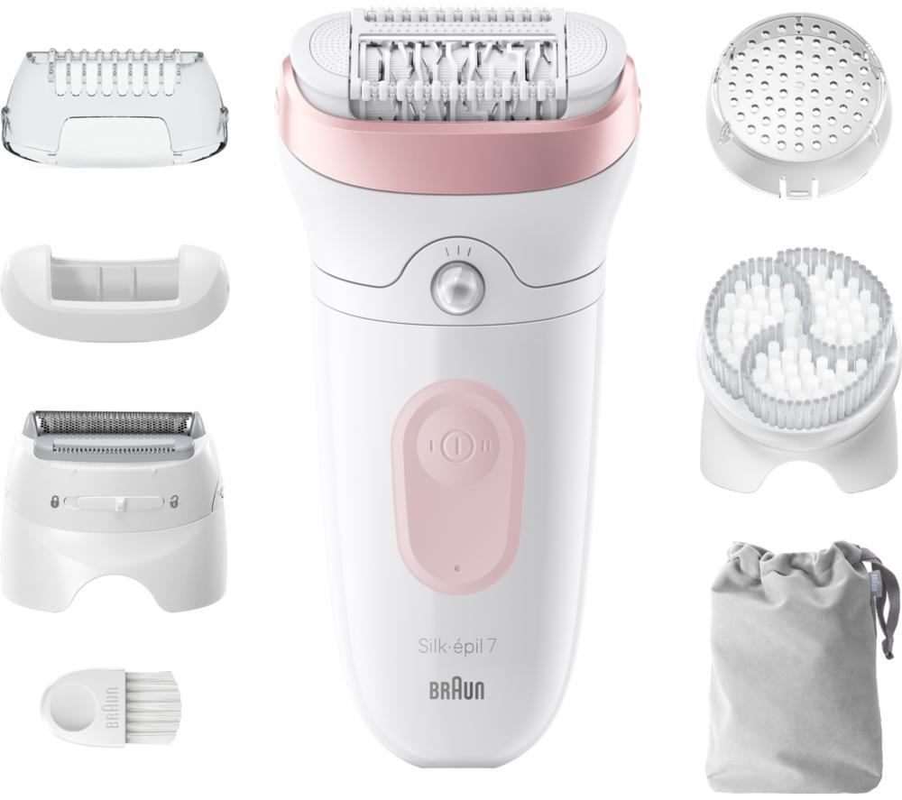 BRAUN Silk-&eacute;pil 7 SE7-060 Wet & Dry Epilator - Flamingo image number 7 of 8