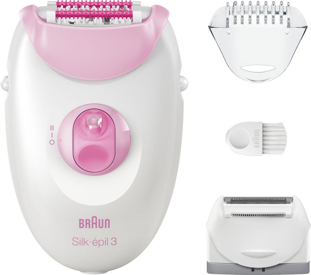 BRAUN Silk-épil Series 3 3-031 Epilator - White & Pink, Pink