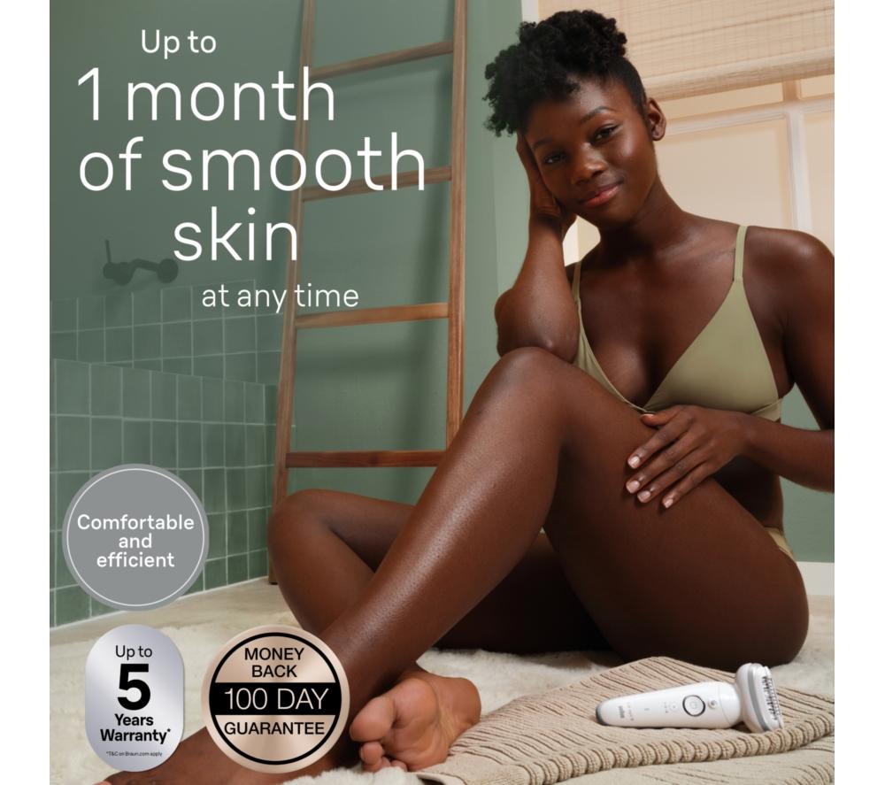 BRAUN Silk-&eacute;pil 9 SE9-241 Wet & Dry Epilator - White image number 2 of 8