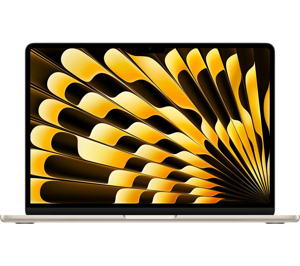 APPLE MacBook Air 13.6 (2024) - M3, 256 GB SSD, Starlight, White,Yellow