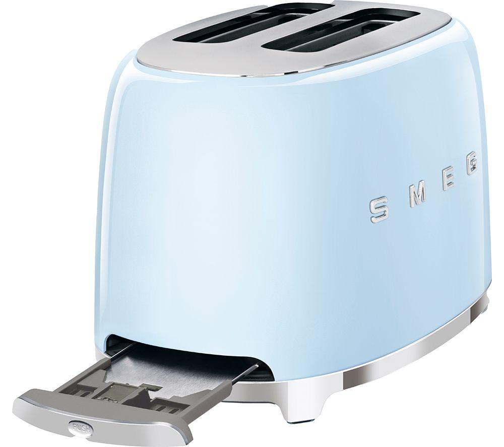 SMEG TSF01PBUK 2-Slice Toaster - Pastel Blue image number 3 of 3