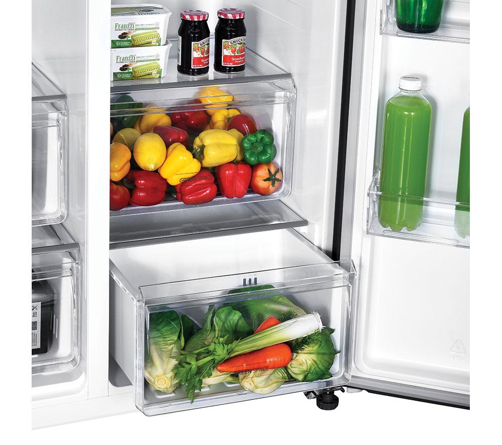 HOOVER HHSBSO6174BWDK-1 American-Style Fridge Freezer - Black image number 7 of 13
