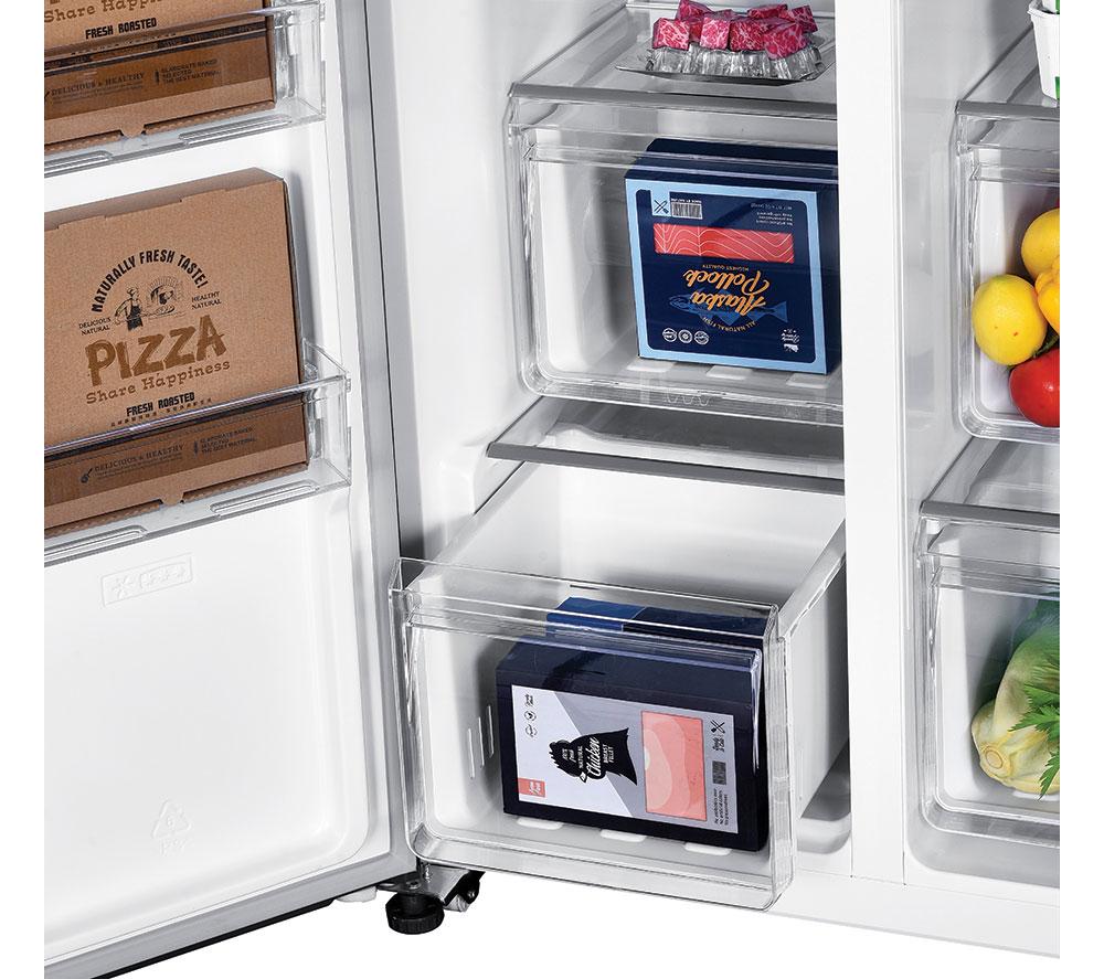 HOOVER HHSBSO6174BWDK-1 American-Style Fridge Freezer - Black image number 8 of 13