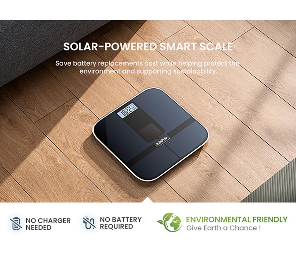 RENPHO Elis Solar 2 Smart Body Scale - Black image number 4 of 12
