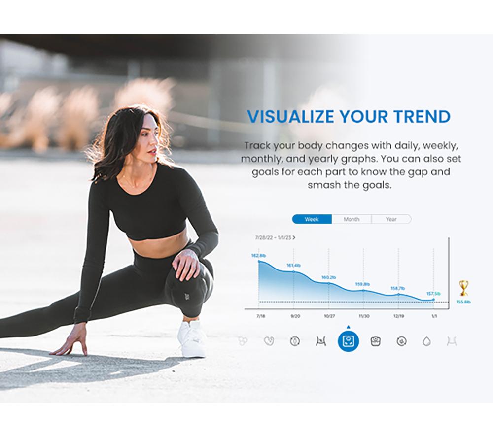 RENPHO Elis Solar 2 Smart Body Scale - Black image number 7 of 12