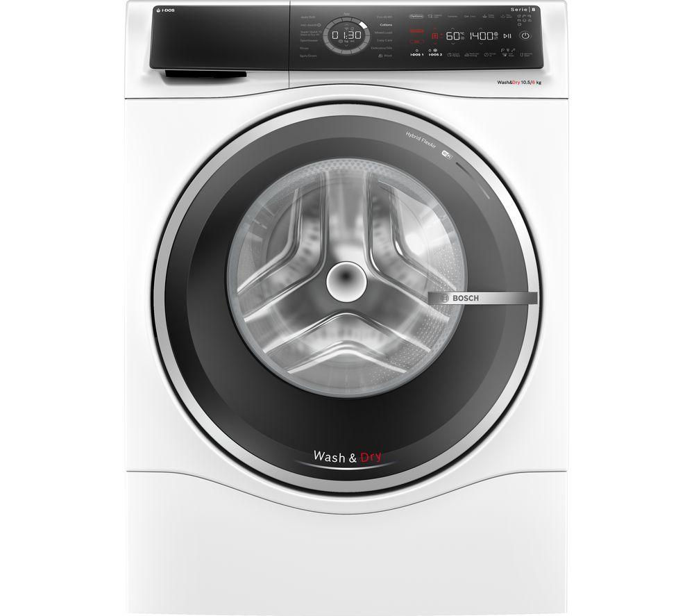 Bosch Series 8 WNC25410GB 10.5 kg Washer Dryer - White, White
