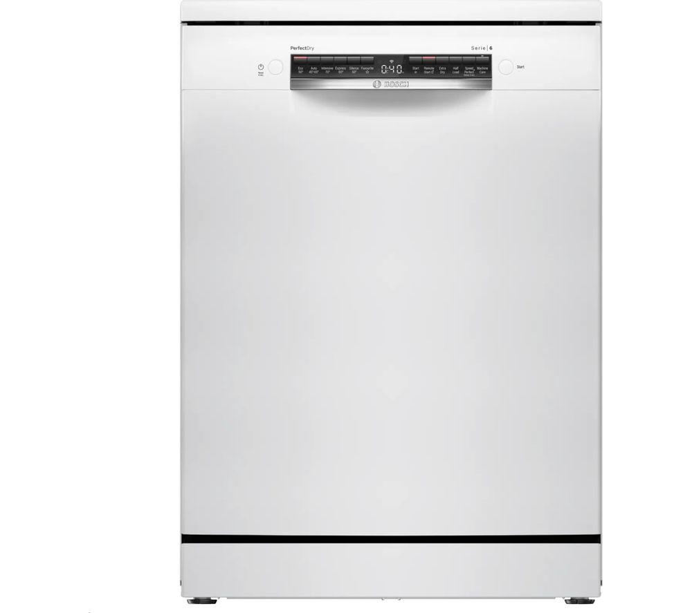 Bosch Series 6 SMS6ZCW10G Full-size WiFi-enabled Dishwasher – White, White