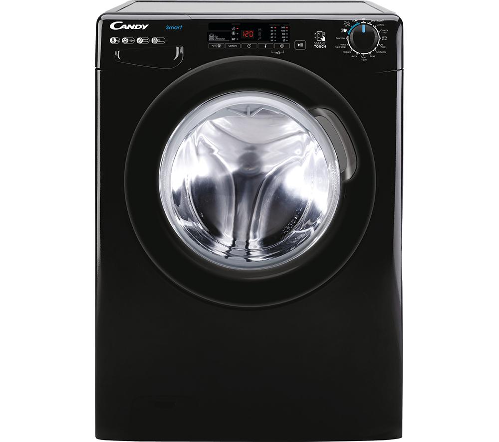 Candy Smart CS 148TWBB4/1-80 NFC 8 kg 1400 Spin Washing Machine - Black, Black