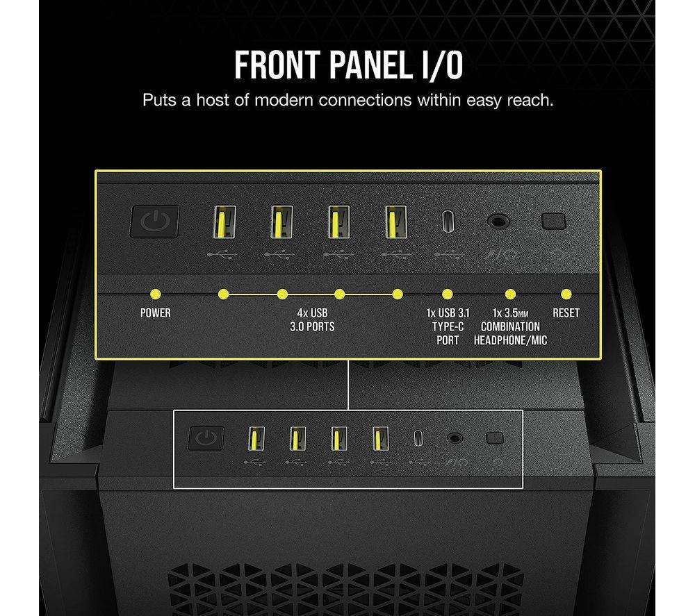 CORSAIR 7000D Airflow CC-9011218-WW ATX Full Tower PC Case - Black image number 5 of 8