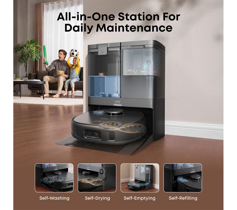 EUFY X10 Pro Omni Robot Vacuum & Mop with All-in-One Station image number 3 of 7