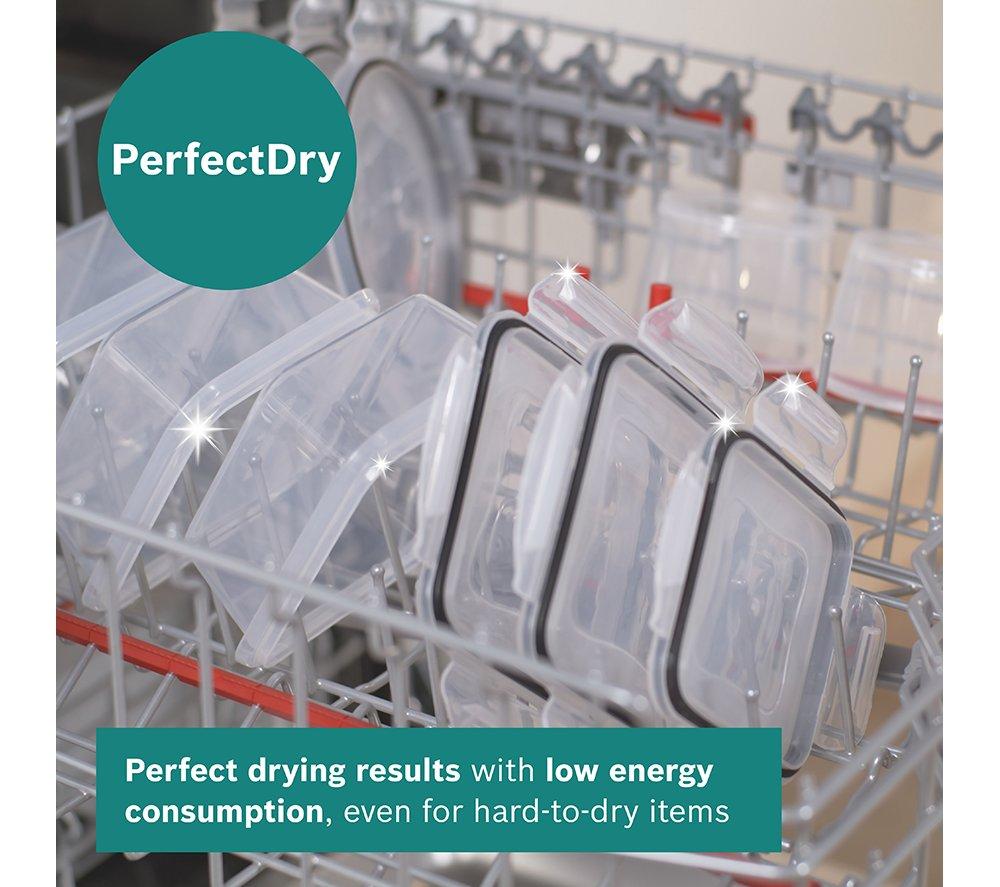 BOSCH Series 6 PerfectDry SMS6ZCI10G Full-size WiFi-enabled Dishwasher - Silver image number 4 of 17