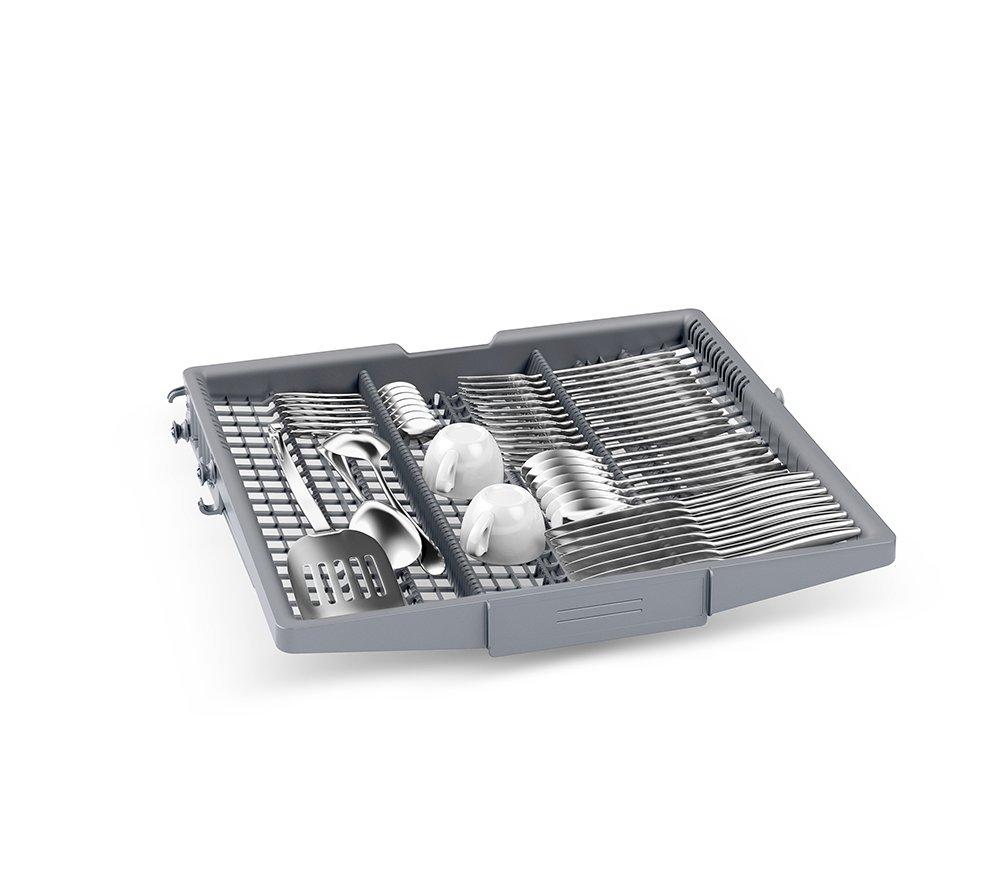 BOSCH Series 6 PerfectDry SMS6ZCI10G Full-size WiFi-enabled Dishwasher - Silver image number 12 of 17