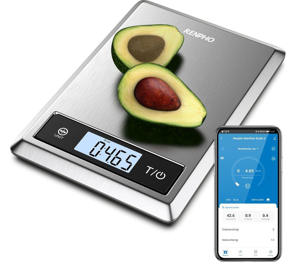 RENPHO Calibra 1 Smart Nutrition Scales - Stainless Steel