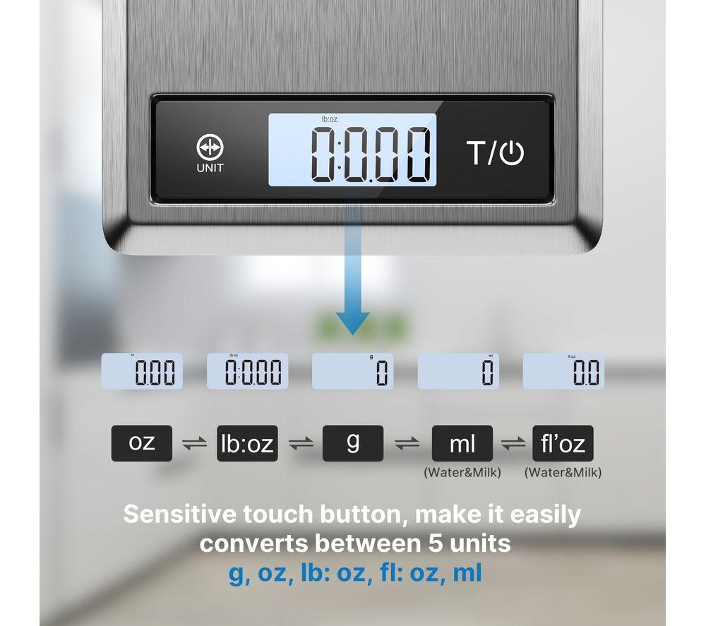 RENPHO Calibra 1 Smart Nutrition Scales - Stainless Steel image number 3 of 6