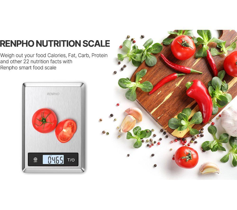 RENPHO Calibra 1 Smart Nutrition Scales - Stainless Steel image number 6 of 6