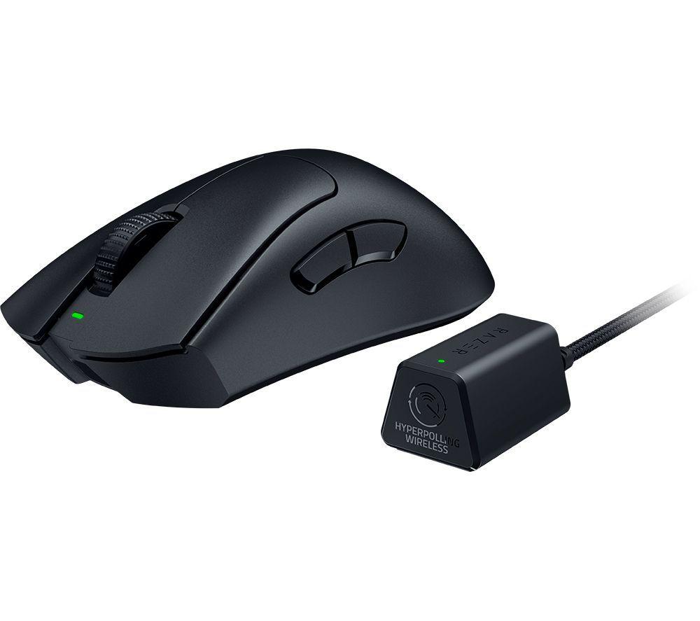 RAZER DeathAdder V3 Pro Wireless Optical Gaming Mouse - Smooth-Touch, Black