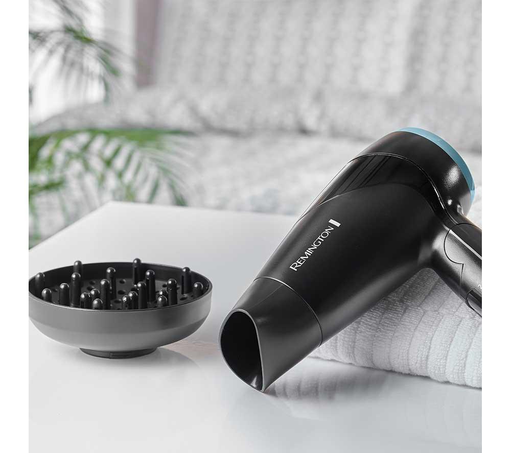REMINGTON On The Go D1500 Compact Hair Dryer - Black image number 9 of 11